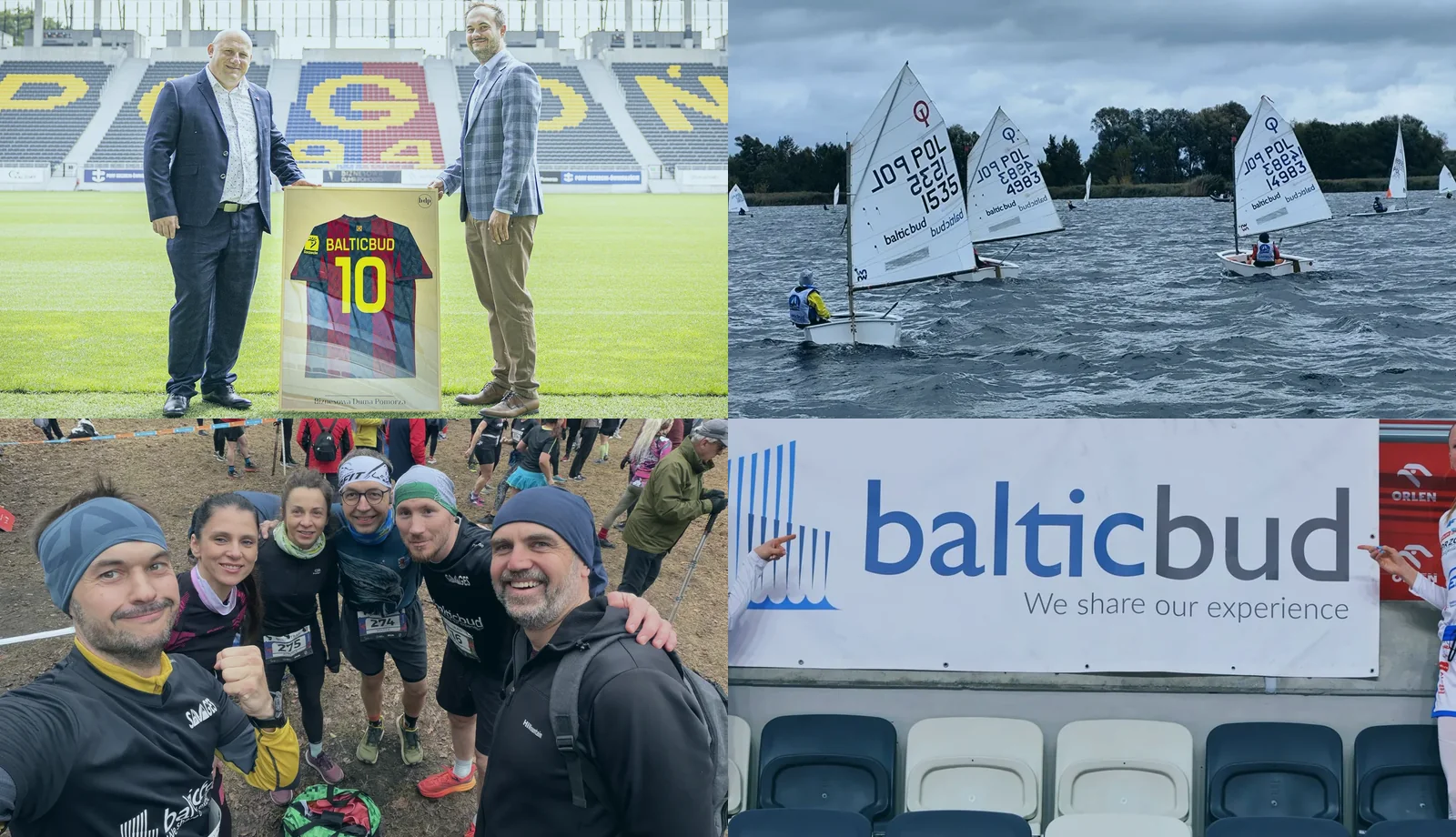 Balticbud wspiera sport: piłkę nożną, żeglarstwo, biegi i koszykówkę