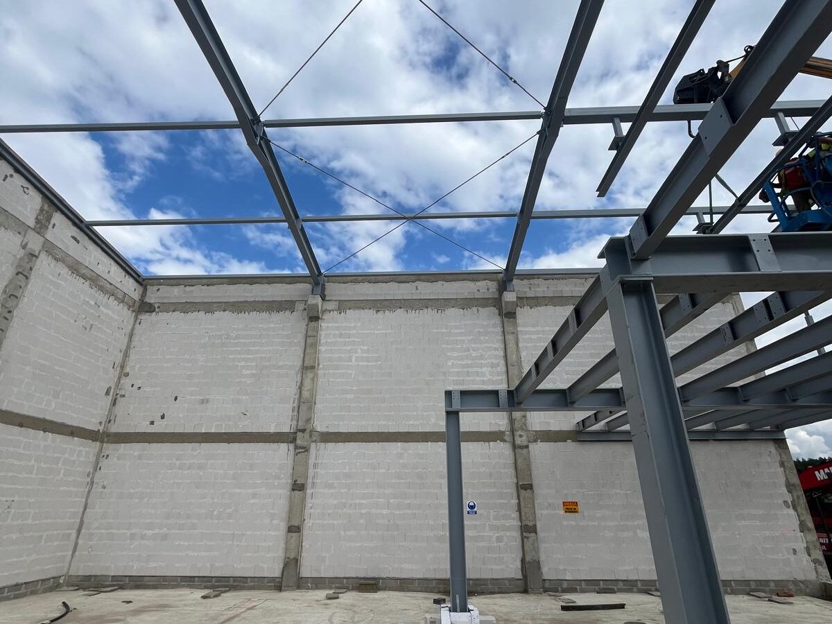 Superdrob – budowa budynku podczyszczalni ścieków